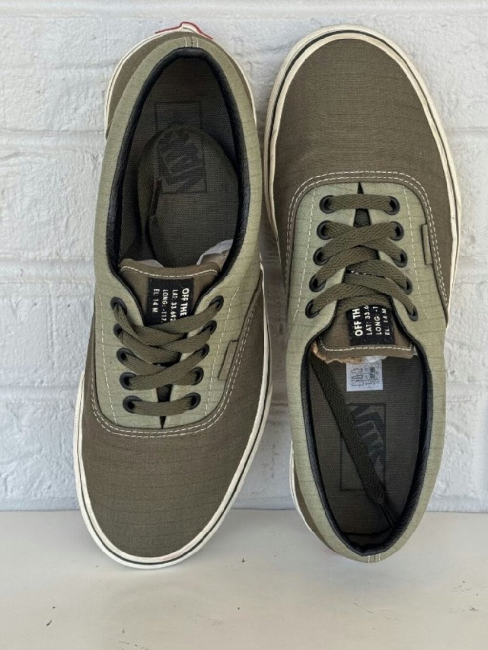 Olive Green Vans Era '66 Supply Sneakers W9.5/M8